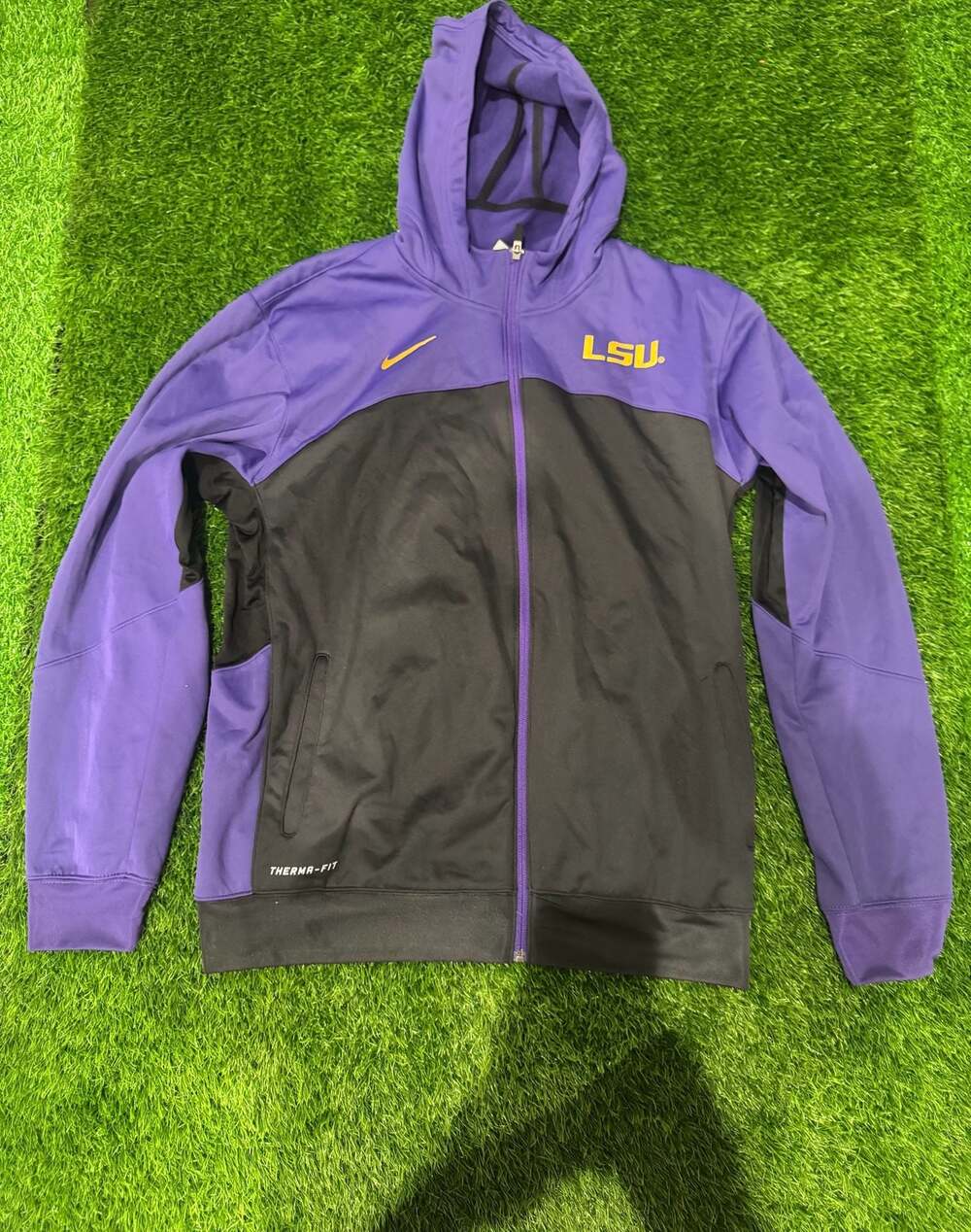 LSU Tigers Nike mens NCAA 1/4 zip windbreaker